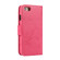 iPhone SE 2022 / SE 2020 / 8 / 7 KLT888-2 Retro 2 in 1 Detachable Magnetic Horizontal Flip TPU + PU Leather Case with Holder & Card Slots & Photo Frame & Wallet - Rose Red