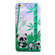 iPhone SE 2022 3D Painting Pattern Coloured Drawing Leather Phone Case - Panda