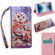 iPhone SE 2022 3D Painting Pattern Coloured Drawing Leather Phone Case - Colorful Owl