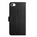 iPhone SE 2022 / SE 2020 / 8 / 7 Genuine Leather Fingerprint-proof Horizontal Flip Phone Case - Black
