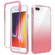 iPhone SE 2022 / SE 2020 / 8 / 7 Shockproof High Transparency Two-color Gradual Change PC+TPU Candy Colors Protective Case - Red