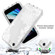 iPhone SE 2022 / SE 2020 / 8 / 7 PC+TPU Transparent Painted Phone Case - White Flower