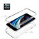 iPhone SE 2022 / SE 2020 / 8 / 7 PC+TPU Transparent Painted Phone Case - White Flower