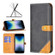 iPhone SE 2022 / SE 2020 / 8 / 7 Color Matching Double Sewing Thread Leather Case - Black