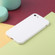 iPhone SE 2022 / SE 2020 / 8 / 7 Straight Edge Solid Color TPU Shockproof Case - White