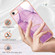iPhone SE 2022 / SE 2020 / 8 / 7 Electroplating Marble Pattern Dual-side IMD TPU Shockproof Phone Case - Purple 001