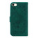 iPhone SE 2022 / SE 2020 / 8 / 7 Butterfly Rose Embossed Leather Phone Case - Green
