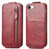 iPhone SE 2022 / SE 2020 / 8 / 7 Zipper Wallet Vertical Flip Leather Phone Case - Red iPhone SE 2022 / SE 2020 / 8 / 7 Zipper Wallet Vertical Flip Leather Phone Case - Red