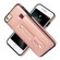 iPhone SE 2022 / SE 2020 / 8 / 7 Wristband Kickstand Wallet Leather Phone Case - Rose Gold