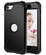 iPhone SE 2022 / SE 2020 Silicone + PC Three-piece Anti-drop Mobile Phone Protection Back Cover - Black