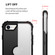 iPhone SE 2022 / SE 2020 Silicone + PC Three-piece Anti-drop Mobile Phone Protection Back Cover - Black