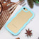 iPhone SE 2022 / SE 2020 / 8 / 7 Candy Color Wave TPU Clear PC Phone Case - Blue
