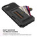 iPhone SE 2022 / SE 2020 / 8 / 7 / 6 ZM06 Card Bag TPU + Leather Phone Case - Black