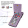 iPhone SE 2022 / SE 2020 / 8 / 7 N.BEKUS Vertical Flip Card Slot RFID Phone Case - Purple