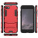 iPhone SE 2022 / SE 2020 PC + TPU Shockproof Protective Case with Holder - Red
