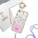 iPhone SE 2022 / SE 2020 / 8 / 7 Bronzing Butterfly Flower TPU Phone Case with Lanyard - Cherry Blossoms