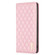 iPhone SE 2022 / SE 2020 / 8 / 7 Diamond Lattice Magnetic Leather Flip Phone Case - Pink