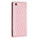 iPhone SE 2022 / SE 2020 / 8 / 7 Diamond Lattice Magnetic Leather Flip Phone Case - Pink