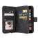 iPhone SE 2022 / SE 2020 / 8 / 7 Multifunctional Card Slot Zipper Wallet Leather Phone Case - Black