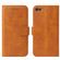 iPhone SE 2022 / SE 2020 / 8 / 7 Calf Texture Buckle Horizontal Flip Leather Case with Holder & Card Slots & Wallet - Khaki