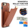iPhone SE 2022 / 2020 / 8 / 7 Metal Buckle Card Slots Phone Case - Brown