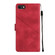 iPhone SE 2022 / 2020 / 7 / 8 Skin-feel Embossed Leather Phone Case - Red