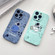 iPhone SE 2022 / 2020 / 7 / 8 Liquid Silicone Straight Side Phone Case - Blue Astronaut