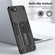 iPhone SE 2022 / 2020 / 7 / 8 Variety Brave Armor Finger Loop Holder Phone Case - Black