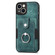 iPhone SE 2022 / 2020 / 7 / 8 Retro Skin-feel Ring Card Wallet Phone Case - Green iPhone SE 2022 / 2020 / 7 / 8 Retro Skin-feel Ring Card Wallet Phone Case - Green