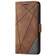 iPhone SE 2022 / SE 2020 / 8 / 7 Skin Feel Splicing Horizontal Flip Leather Case with Holder & Card Slots & Wallet & Photo Frame - Brown