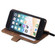 iPhone SE 2022 / SE 2020 / 8 / 7 Skin Feel Splicing Horizontal Flip Leather Case with Holder & Card Slots & Wallet & Photo Frame - Brown