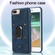 iPhone SE 2022 / 2020 / 8 / 7 Armor Ring Wallet Back Cover Phone Case - Blue