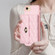 iPhone SE 2022 / 2020 / 8 / 7 Horizontal Metal Buckle Wallet Rhombic Leather Phone Case - Pink