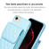 iPhone SE 2022 / SE 2020 / 7 / 8 Vertical Wallet Rhombic Leather Phone Case - Blue