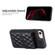 iPhone SE 2022 / SE 2020 / 7 / 8 Vertical Wallet Rhombic Leather Phone Case - Black