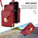 iPhone SE 2022 / SE 2020 / 8 / 7 Zipper Hardware Card Wallet Phone Case - Red iPhone SE 2022 / SE 2020 / 8 / 7 Zipper Hardware Card Wallet Phone Case - Red