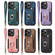 iPhone SE 2022 / SE 2020 Retro Skin-feel Ring Multi-card Wallet Phone Case - Black