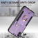 iPhone SE 2022 / SE 2020 Retro Skin-feel Ring Multi-card Wallet Phone Case - Purple