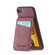 iPhone SE 2022 / 2020 / 7 / 8 Fierre Shann Crazy Horse Card Holder Back Cover PU Phone Case - Wine Red