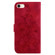 iPhone SE 2022 / SE 2020 / 8 Lily Embossed Leather Phone Case - Red iPhone SE 2022 / SE 2020 / 8 Lily Embossed Leather Phone Case - Red