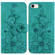 iPhone SE 2022 / SE 2020 / 8 Lily Embossed Leather Phone Case - Green