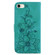 iPhone SE 2022 / SE 2020 / 8 Lily Embossed Leather Phone Case - Green