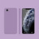 iPhone SE 2022 / SE 2020 / 8 / 7 Solid Color Imitation Liquid Silicone Straight Edge Dropproof Full Coverage Protective Case - Purple