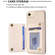 iPhone SE 2022 / SE 2020 / 8 / 7 Grid Card Slot Holder Phone Case - Beige