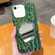 iPhone SE 2022 /2020 / 8 / 7 Embossed Rock Texture Mirror TPU Phone Case - Green