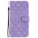 iPhone SE 2022 / 2020 / 8 / 7 Double 8-shaped Embossed Leather Phone Case - Purple