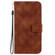 iPhone SE 2022 / 2020 / 8 / 7 Double 8-shaped Embossed Leather Phone Case - Brown