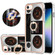 iPhone SE 2022 / SE 2020 / 8 Electroplating Dual-side IMD Phone Case with Ring Holder - Retro Radio
