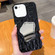 iPhone SE 2022 /2020 / 8 / 7 Embossed Rock Texture Mirror TPU Phone Case - Black