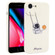 iPhone SE 2022 / SE 2020 / 8 / 7 Astronaut Swinging Pattern TPU Phone Case - White